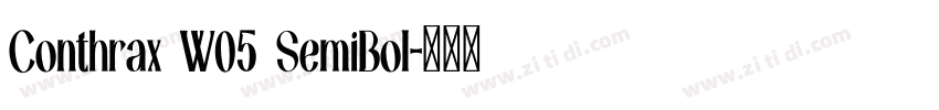 Conthrax W05 SemiBol字体转换